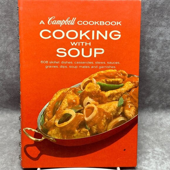 A Campbell Cookbook Cooking With Soup Spiral-Bound 1977 - Picture 1 of 9